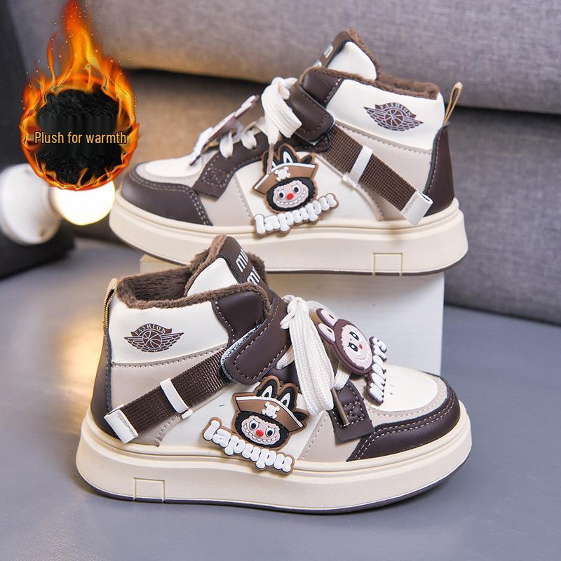 

Children s Cute Cartoon Running Shoes - 2025 Autumn/Winter Casual Lightweight Sneakers for Girls 20.5 cm (Size 34) хакі