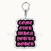 Lil Peep Rapper Acrylic Key Chain Pendant Key Ring Crybaby Hellboy Love Yikes Keychains Keyring for Bag Pendant Jewelry Gifts