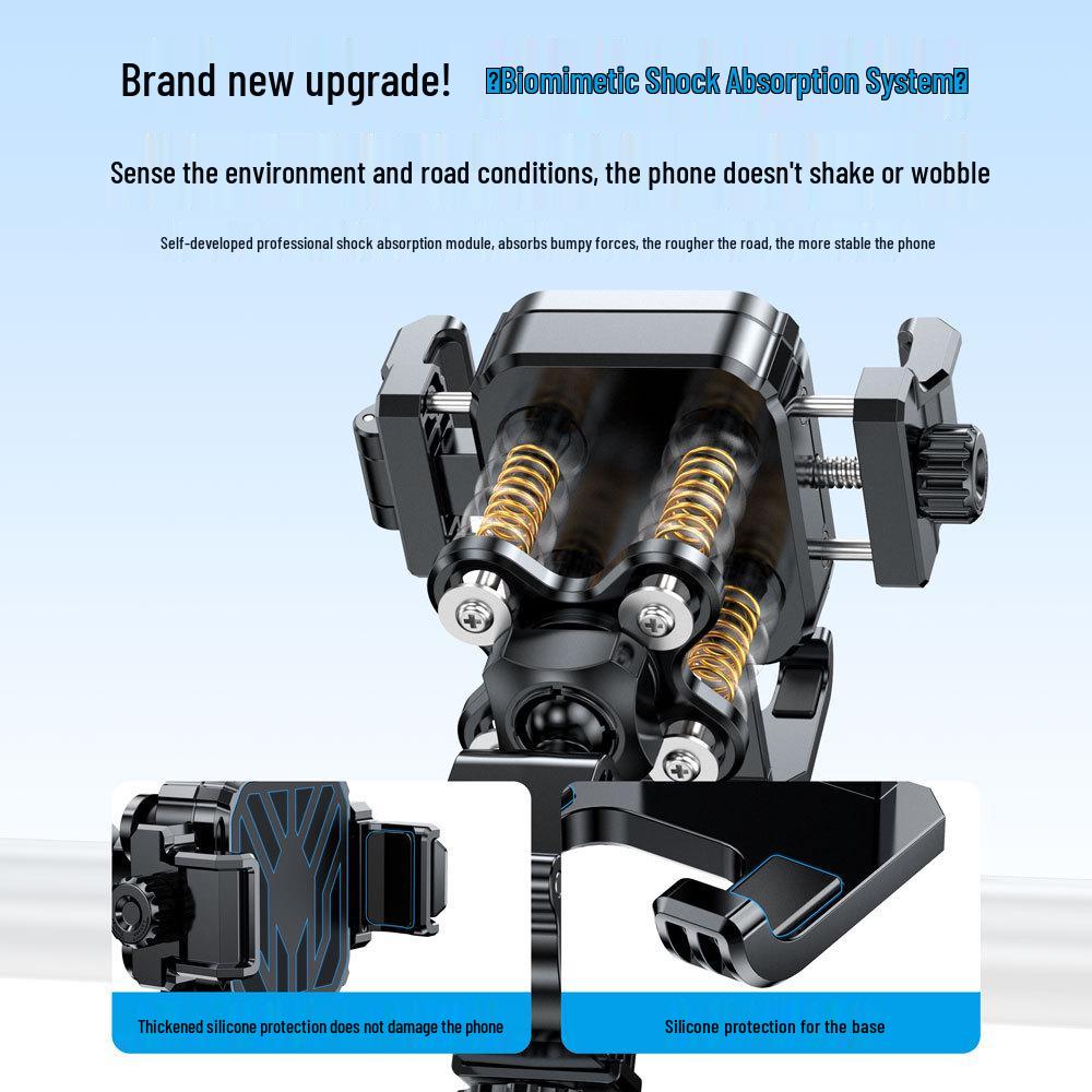 Shockproof & Vibration-proof Phone Holder for Bikes, Electric Scooters, & Motorcycles