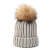 2025 Winter Warm Baby Knit Hat with Double Pom Pom Cachmier Beanie for Toddler 3D Embroidered Winter Accessory