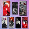 Turk Wolf Turkey Flag For Samsung Galaxy S25 S24 S23 Ultra S22 S21 Plus S20 Black Soft Silicone Protective Case