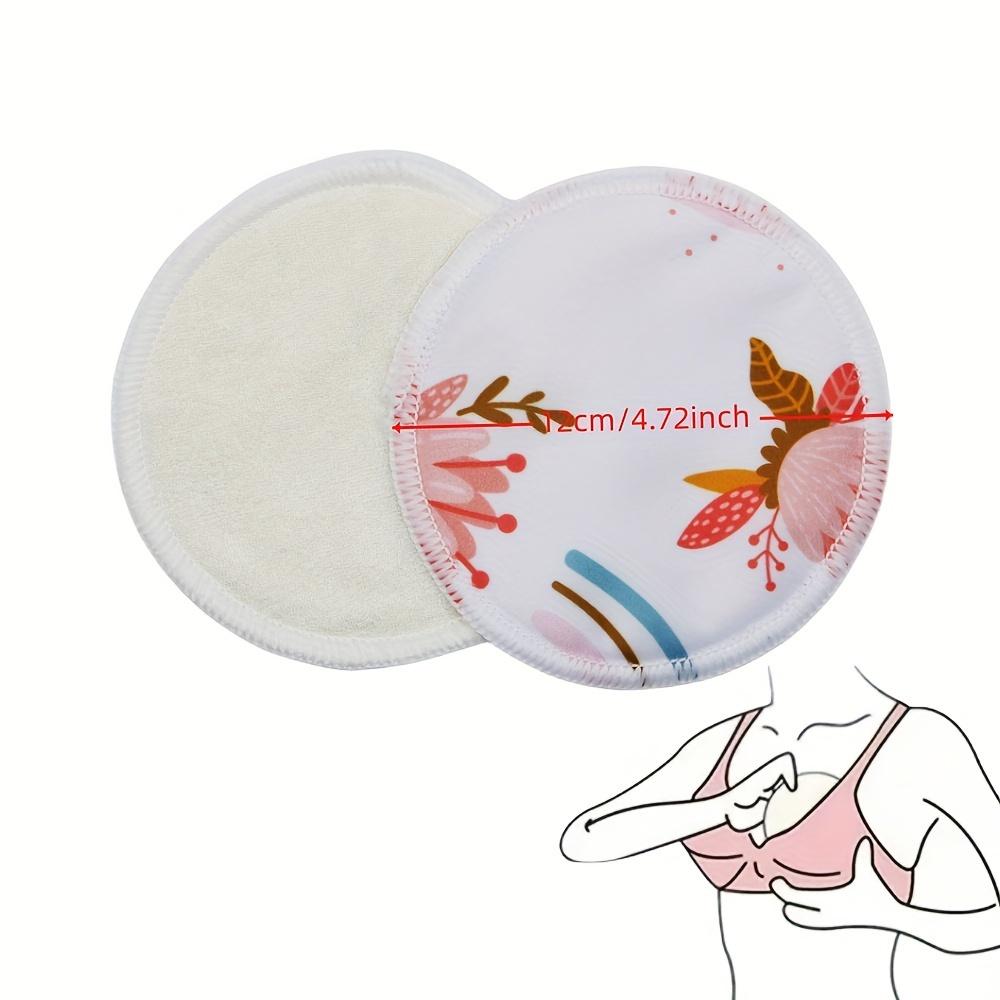 

2pcs Random Color Nursing Pads, Washable Breast Milk Absorbent Pads, Reusable Breastfeeding Pads for Moms United States