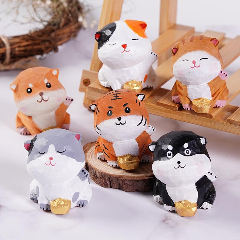 Holztier-Dekoration Geschenk für Kinder Mit Modernem Minimalistischem Design