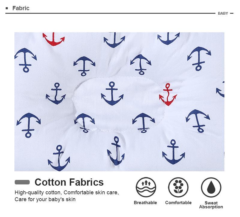 100% Cotton Baby Pillow Fashion Crown Shape Baby Pillow Baby Sleep Correcting Pillow Fashion Cartoon Pillow