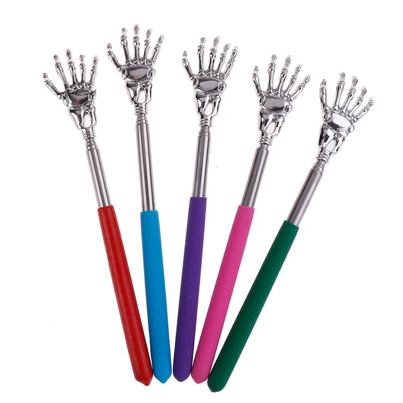 1Pc Stainless Steel Extendable Hand Claw Back Scratcher Massager for Itching Relief Self-Finger Scrubbing Tool