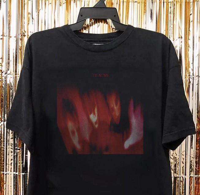 The Cure Pornography Shirt Rock Band Album Graphic Unisex Black Cotton T-Shirt XXXL