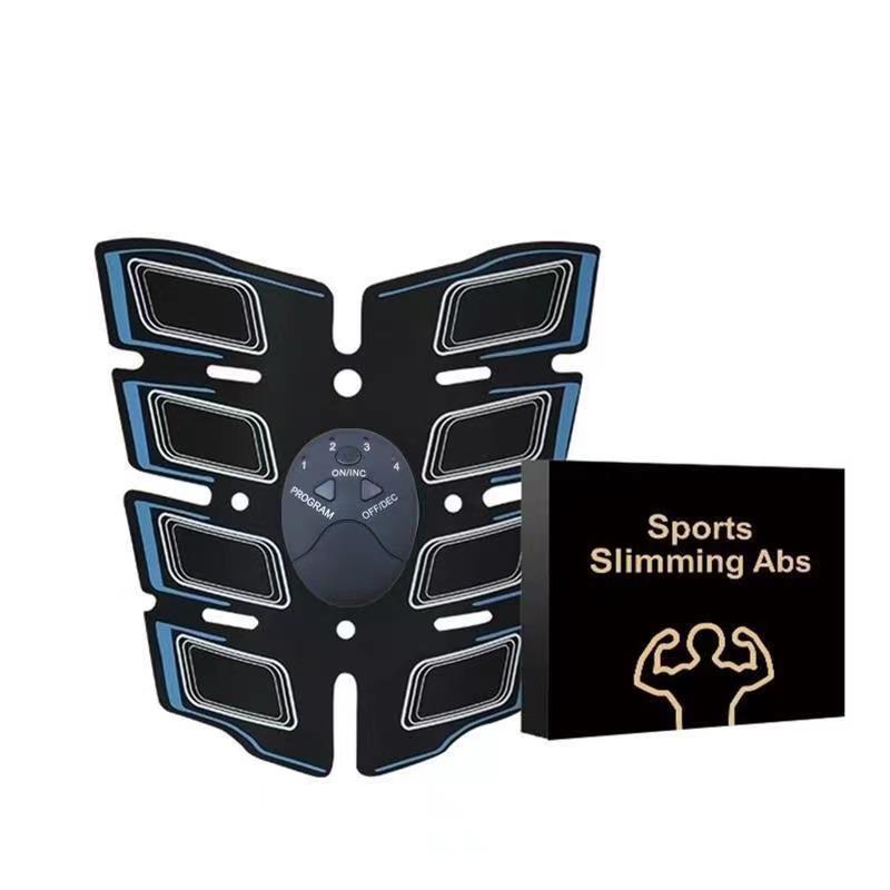 EMS Rechargeable Ab Muscle Stimulator with Digital Display - Smart Fitness Patch for Abs and Weight Loss