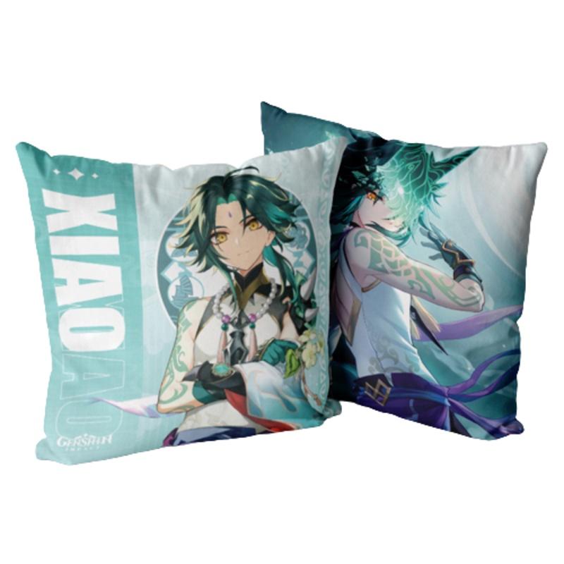 

Двусторонняя плюшевая наволочка с принтом Genshin Impact, декоративная наволочка для подушки Xiao
