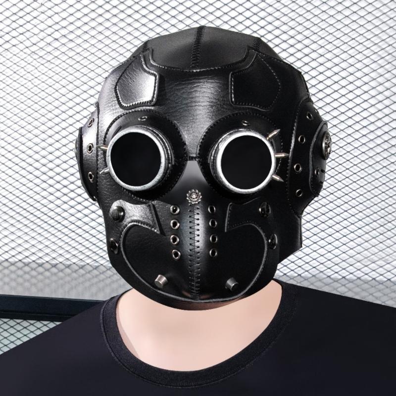 Gothic Steampunk Mask With Breathable Material For Cosplay Enthusiasts Motorcycle Riders Party Punk Style Mask