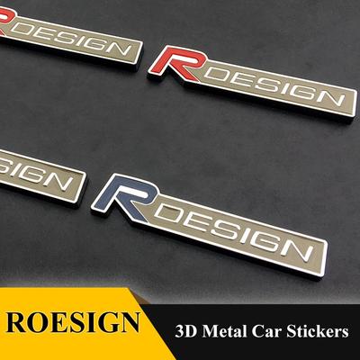 Auto 3D kovový RDESIGN T5 T6 Emblémy Odznak mřížka AWD samolepky styl auta pro Vo+lvo S60 CX60 V40 S40 XC70 V60 XC40 V90