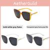 European Style Large Square Sunglasses With Uv Protection For Summer Outings And Street Fashion