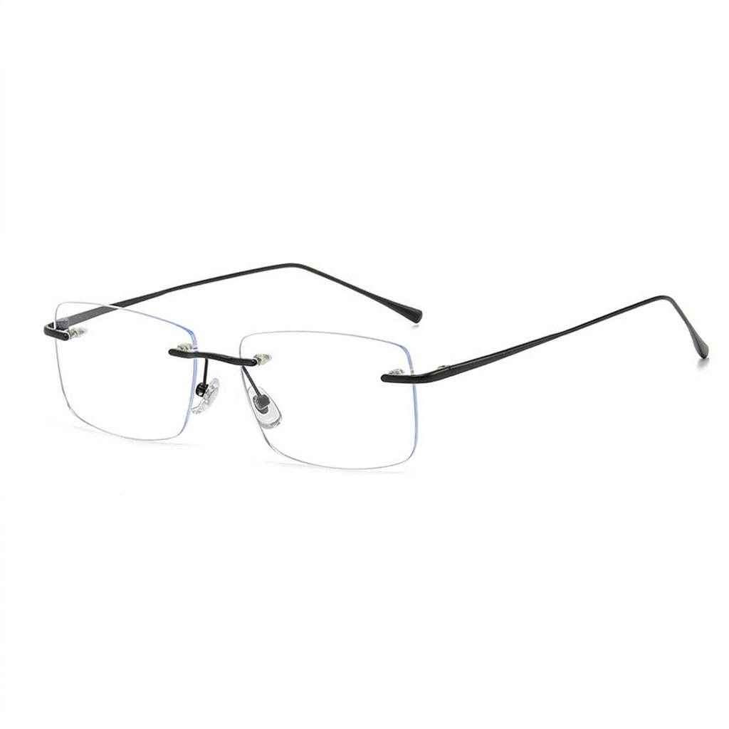 Rimless Eyeglass Frames Minimalist Square Eyeglass Frames Metal Eyeglass Frames Hypoallergenic Unisex Eyewear For Business Daily
