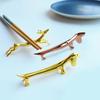 Dog Shape Stand Chopsticks Holder Chopstick Tableware Rest Table Holders Stainless Steel Animal Chopstick Display Rack Rests
