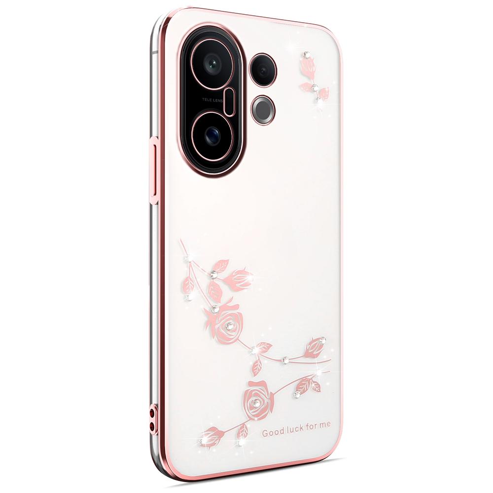 KADEM For vivo S30 Pro mini 5G Case Flower Rhinestone Decor TPU Phone Cover