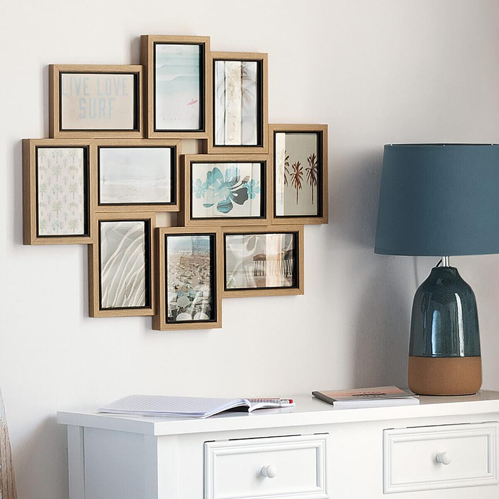 Kyle 10-Photo Frame, Natural