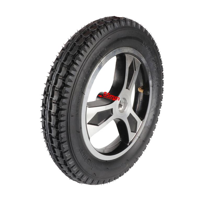 12 Inch Wheels 12 1/2x2 1/4 ( 62-203 ) Pneumatic Tire Inner Tube 17mm Keyway Wheel Hub For Elderly Electric Wheelchair Scooter