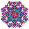 Mandala Néon Créatif Sticker Mural Salle de Bain Salon Décorations d'Arrière-plan Papier Peint Autocollant Décoration de Maison Autocollants M951