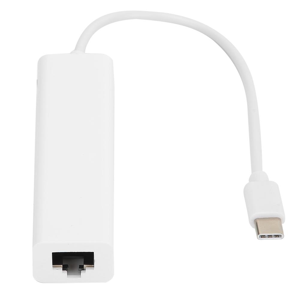 

3‑Port Hub USB2.0 RJ45 Lan Network Card USB3.1 Type‑C to Ethernet Adapter for OS X Android