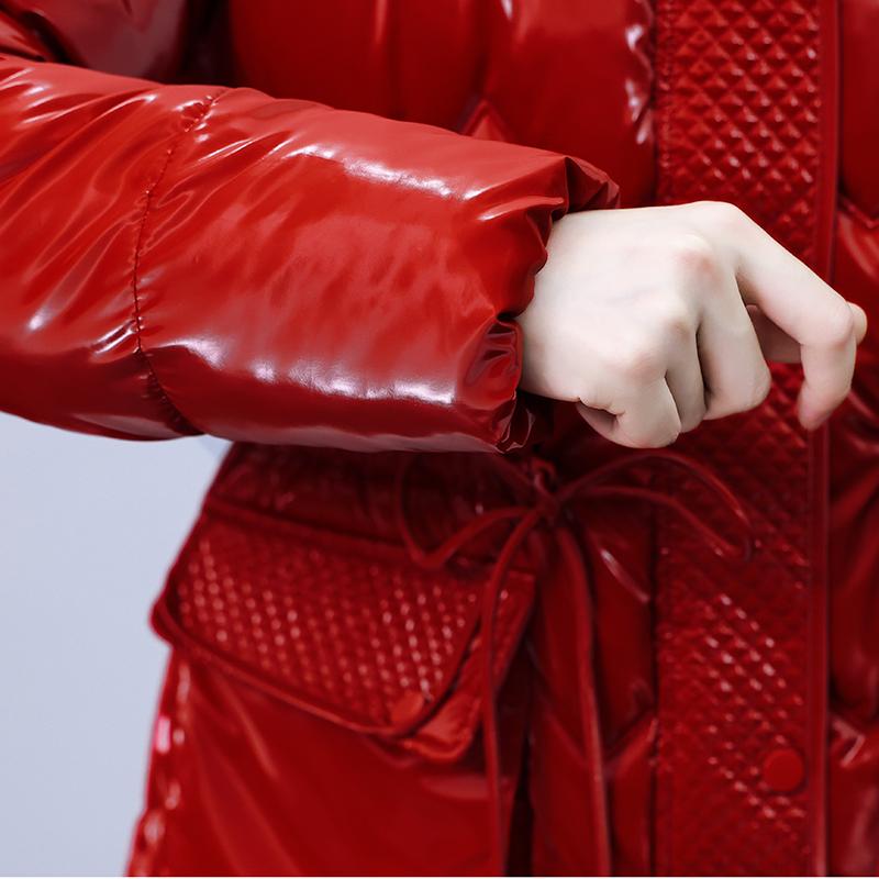 Elegant Woman Winter Coats Hooded Thick Warm Long Parkas Female Jacket Winter Clothes High Quality