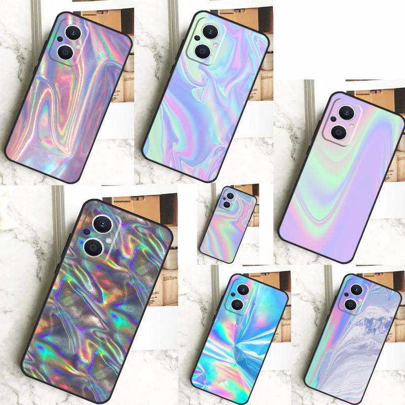 

Радужный голографический переливающийся чехол для OPPO Reno 10 Pro 11 F 4 5 6 7 8 Lite 4Z 5Z 8T OPPO Find X5 X2 X3 Lite X6 Pro