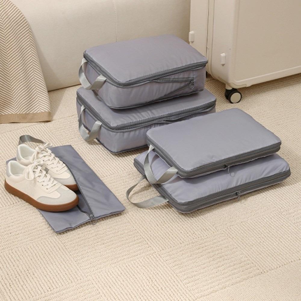4pcs/set Lightweight Travel Storage Bag Multifunctional Packing Cubes Bag Travel Accessories