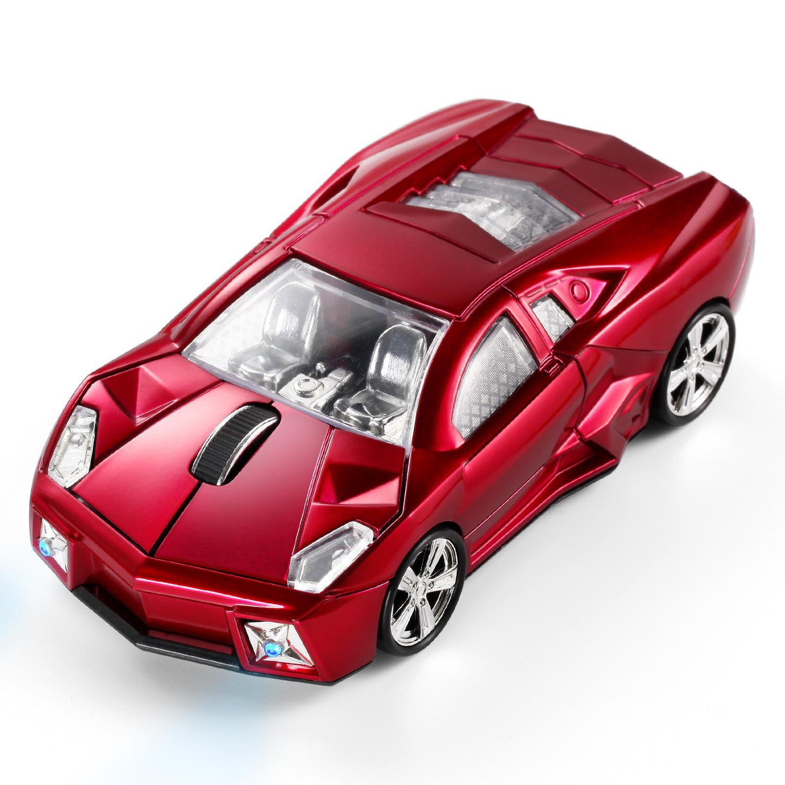 

Креативная беспроводная мышь для спортивной машины Lamborghini Model красный
