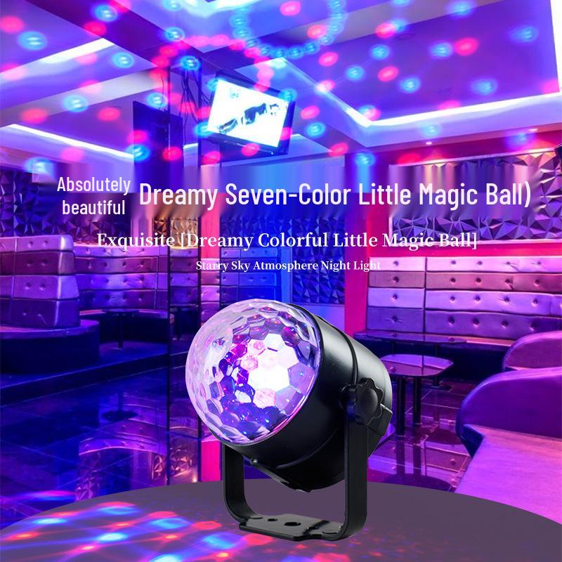 Festliche LED-Zauberkugel für viele Anlässe: Weihnachts-, Halloween-, Geburtstags- Bühnenlicht