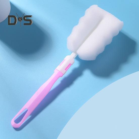 5 Τεμάχια Βούρτσα Μπουκαλιού Σφουγγάρι Καθαριστής Κυπέλλων Αποσπώμενη Μακριά Λαβή Φορητή Βούρτσα Καθαρισμού για Κύπελλα Ποτήρια Μπουκάλια Νερού