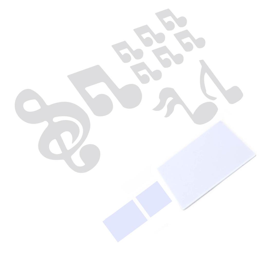 Music Note Wall Sticker DIY Innovative Embossed Decals Home Bedroom Background DecorationSilver