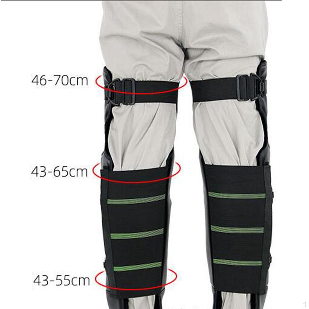 Motorcycle Windproof Leg Gaiter Knee Brace Guards Adjustable Plush Lining for Winter Ski