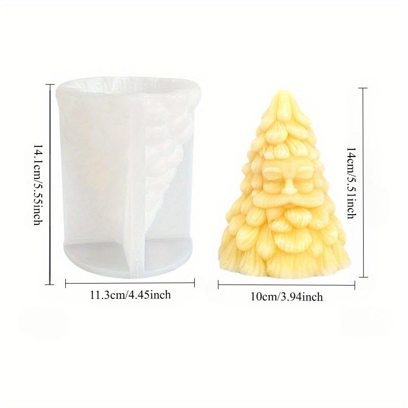 Christmas Grandpa Christmas Tree Mold DIY Aromatherapy Candle Desktop Decoration Christmas Companion Gift Silicone Mold