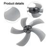 1 Pcs 18 Inches Household Plastic Fan Blade Five Leaves With Nut Cover For Household Floor Fan Pedestal Accessories