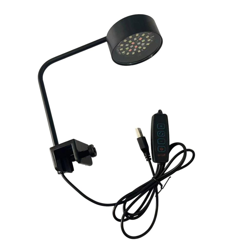USB Fishtanks Lighting Lamp With Color Changing Mode Clamp Design For Small Aquariums Water Plant Health Growth