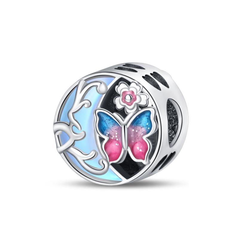 Sweet Romance 925 Silver Rainbow Unicorn Charms Beads Fit 3mm Bracelets DIY Jewelry Making Shining Dreamy