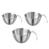 304 Stainless Steel Measuring Cup with Handle Scale Large Capacity Multifunction Egg Liquid Mixing Bowl Kitchen Supplies