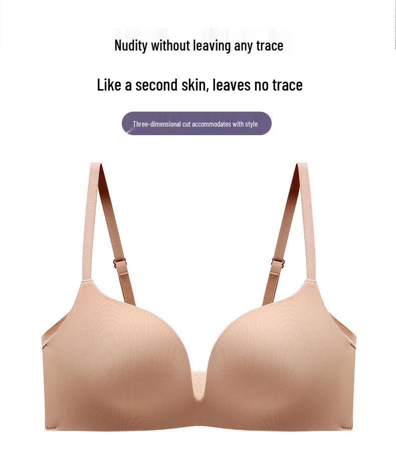 Seamless Red Underwire Bra with Soft Support & Lift