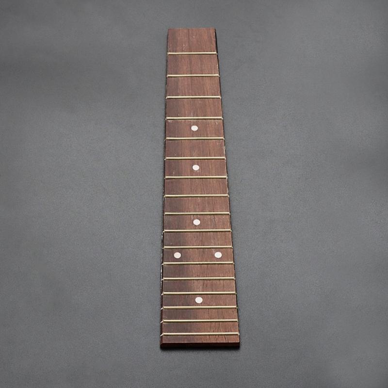 17 Frets 23 Inches Ukulele Rosewood Fretboard Fingerboard Ukulele DIY Accessory Parts for Stringed Ukulele Instruments