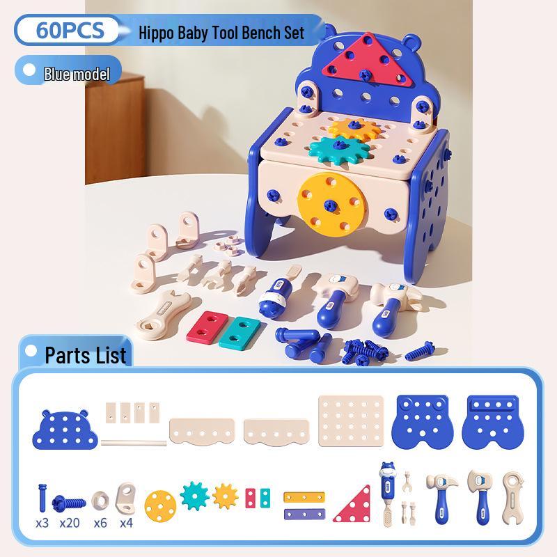 

Xiaobei Hippo Toolbox: TikTok-Inspired Electric Drill & Screw Set for Kids