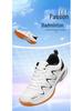 Professional Leather Sports Shoes for Men and Women: Plus Size Badminton, Table Tennis, and Tennis Training Shoes
