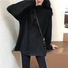 Fashion Turtleneck Solid Color All-match Hoodies Women Clothing Autumn New Oversized Casual Pullovers Loose Korean Hoodies