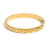 MamacitaSlay 316L Stainless Steel Star Moon Open Bracelet Bracelet 18K Gold Plated Waterproof Jewelry Women's Unique Bracelet