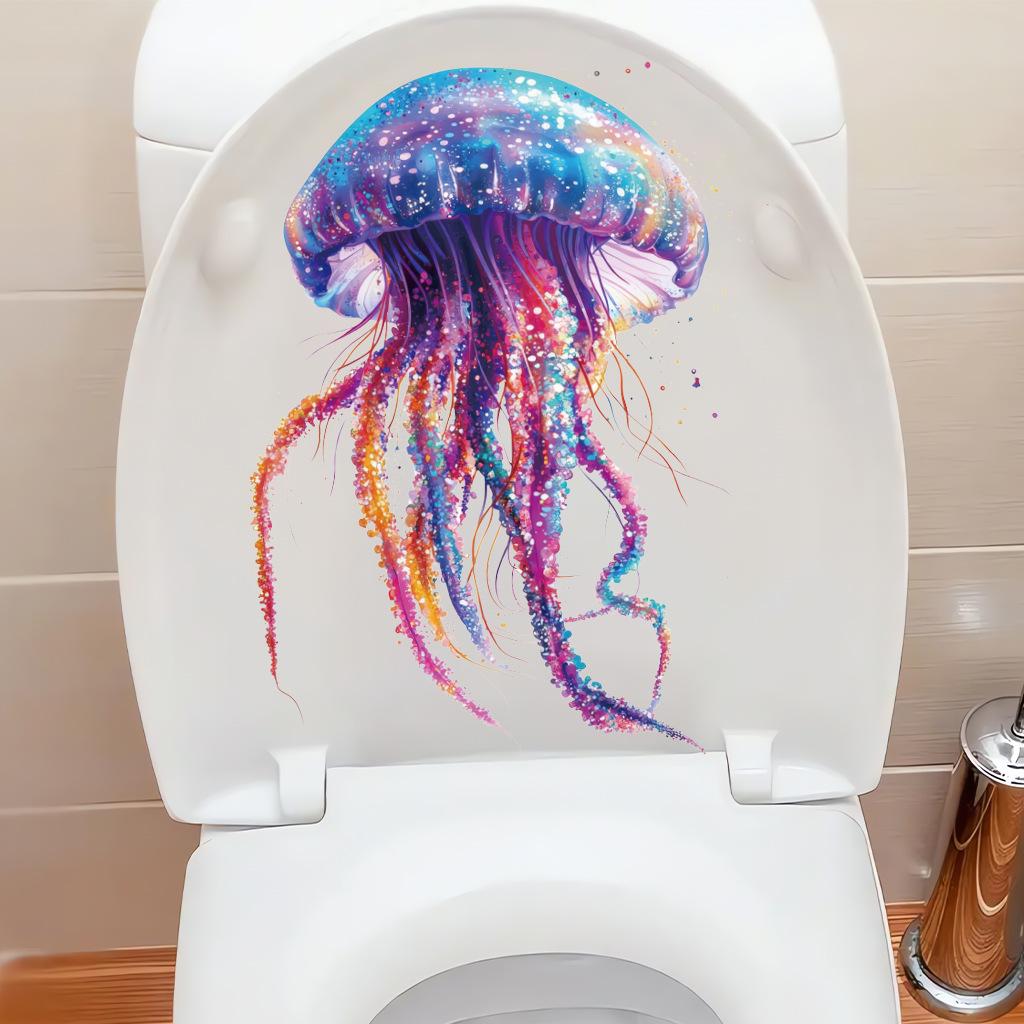 Bright Gold Jellyfish Removable Wall Sticker - CH81845