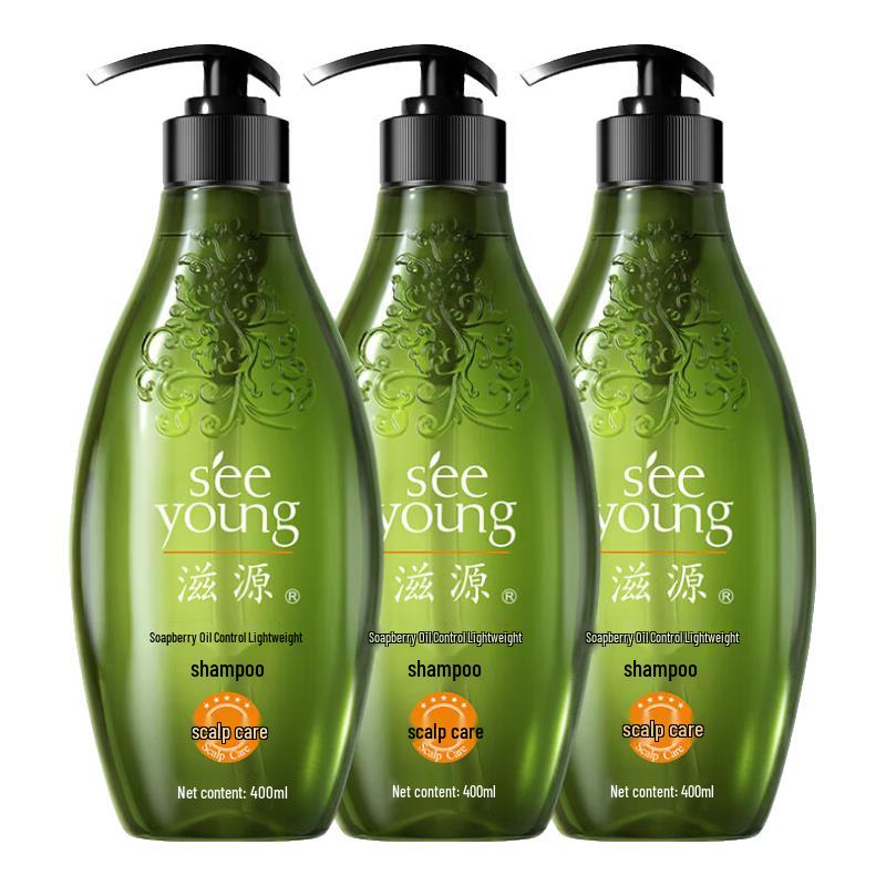 Seeyoung Soapberry Oil Control Volumizing Shampoo 3x400ml