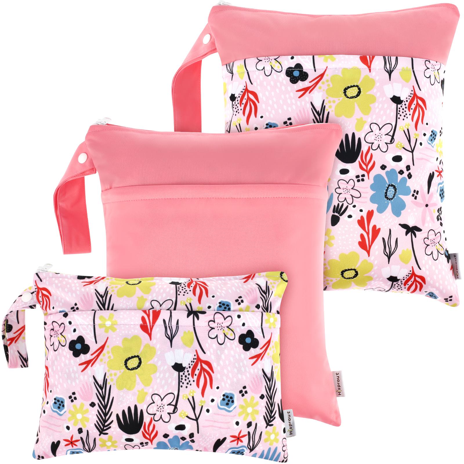 

3 шт. влажный сухой мешок многоразовый водонепроницаемый портативный непромокаемый детский мешок для хранения подгузников дорожные купальники