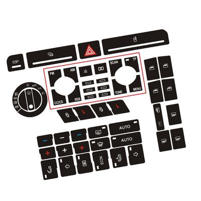 Accessoire Automobile pour Bouton B6 Autocollant Verrouillage de Porte Fenêtre Climatisation Autocollant Adhésif Installation Facile