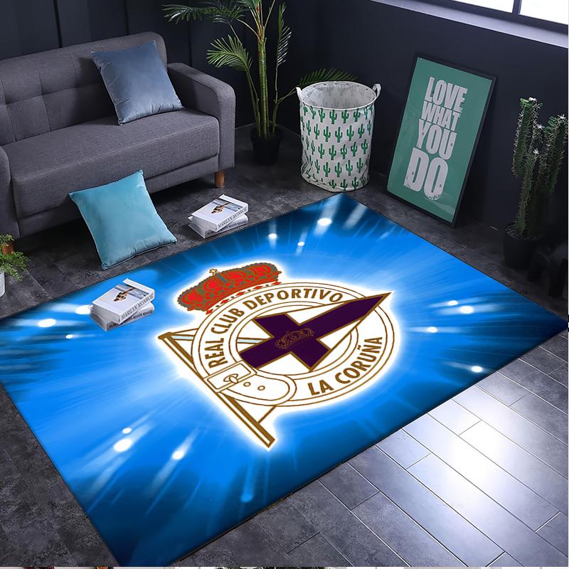 1PC rug Deportivo A Coruna Crest Carpet, Chair Rug,Area Rug for Office Bedroom living rooms bedroom, Doormat decor Christmas fan gifts