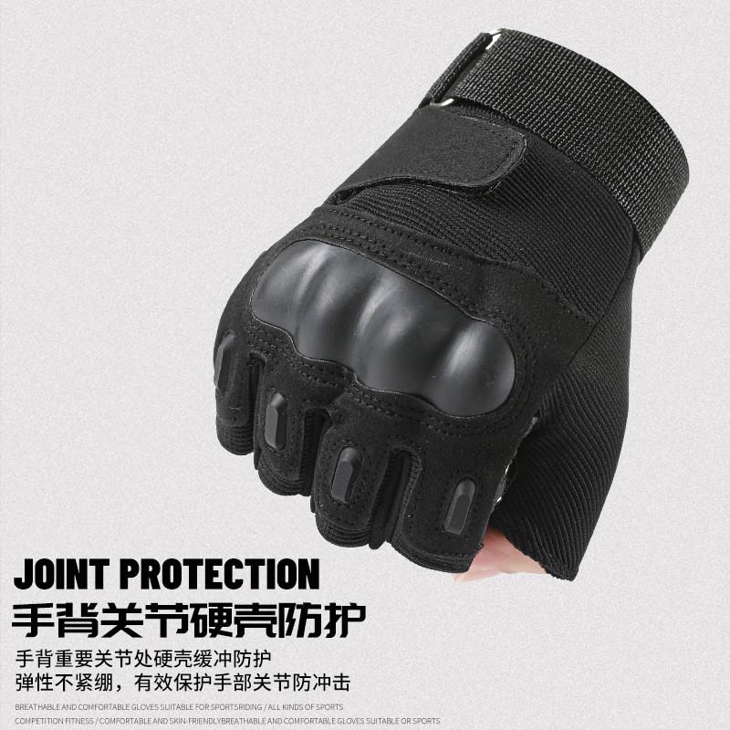 Touchscreen Tactical Half-Finger Gloves Cycling Motorbike Hiking Winter Outdoor Sports Mens Warm Windproof Riding Gear