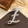 Spilla di Diamanti con 26 Lettere Inglesi Spilla Corsage in Metallo con Strass da Donna per Abbigliamento Zaino Sciarpa e Accessori Spille