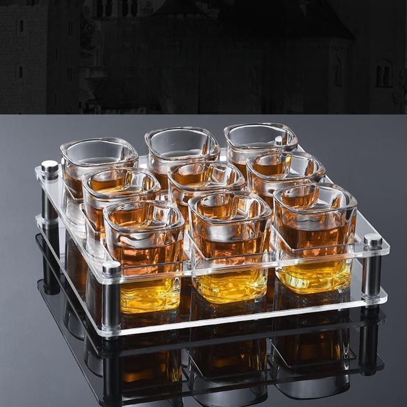 LISM Square Glass Set with Rack