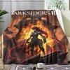 D-Darksiders Throw Soft Flannel Throw Summer AC Blanket Lightweight Cool Nap Blanket for Sofa Bed Couch Travel